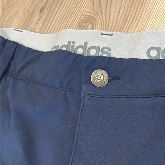 Adidas Blue Dress Pants Straight Leg Flat Front - Picture 6 of 7